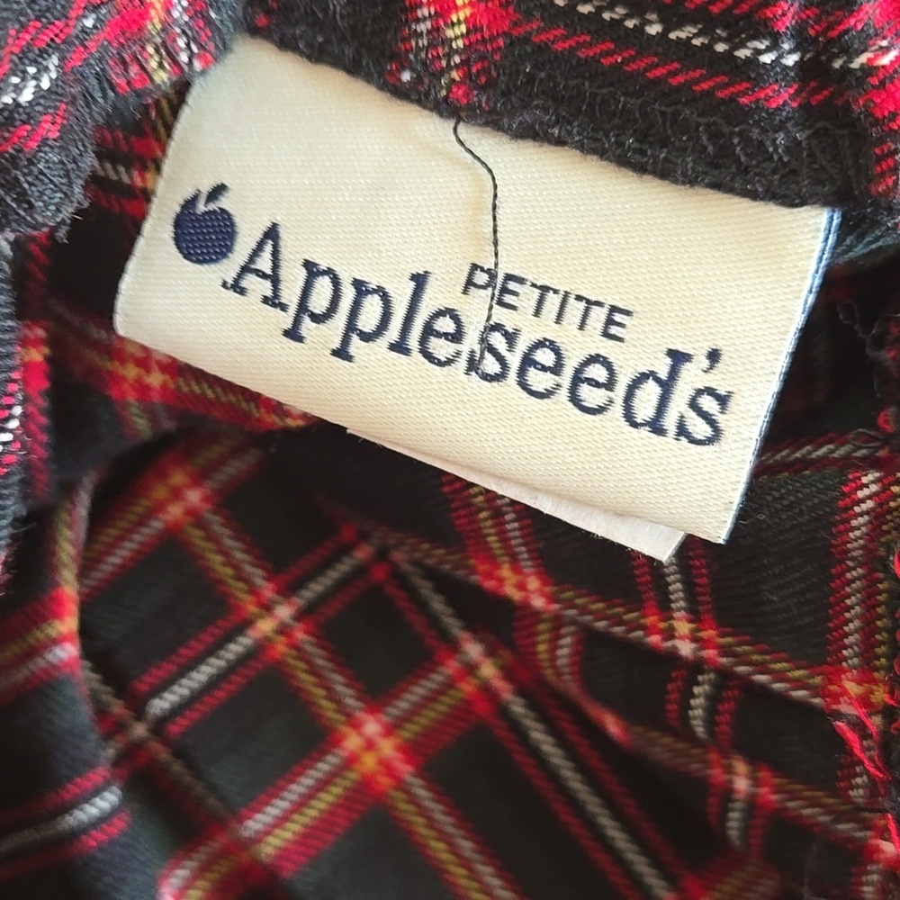 Appleseed's Black and Red Plaid Pleated Midi Skirt - Picture 6 of 7